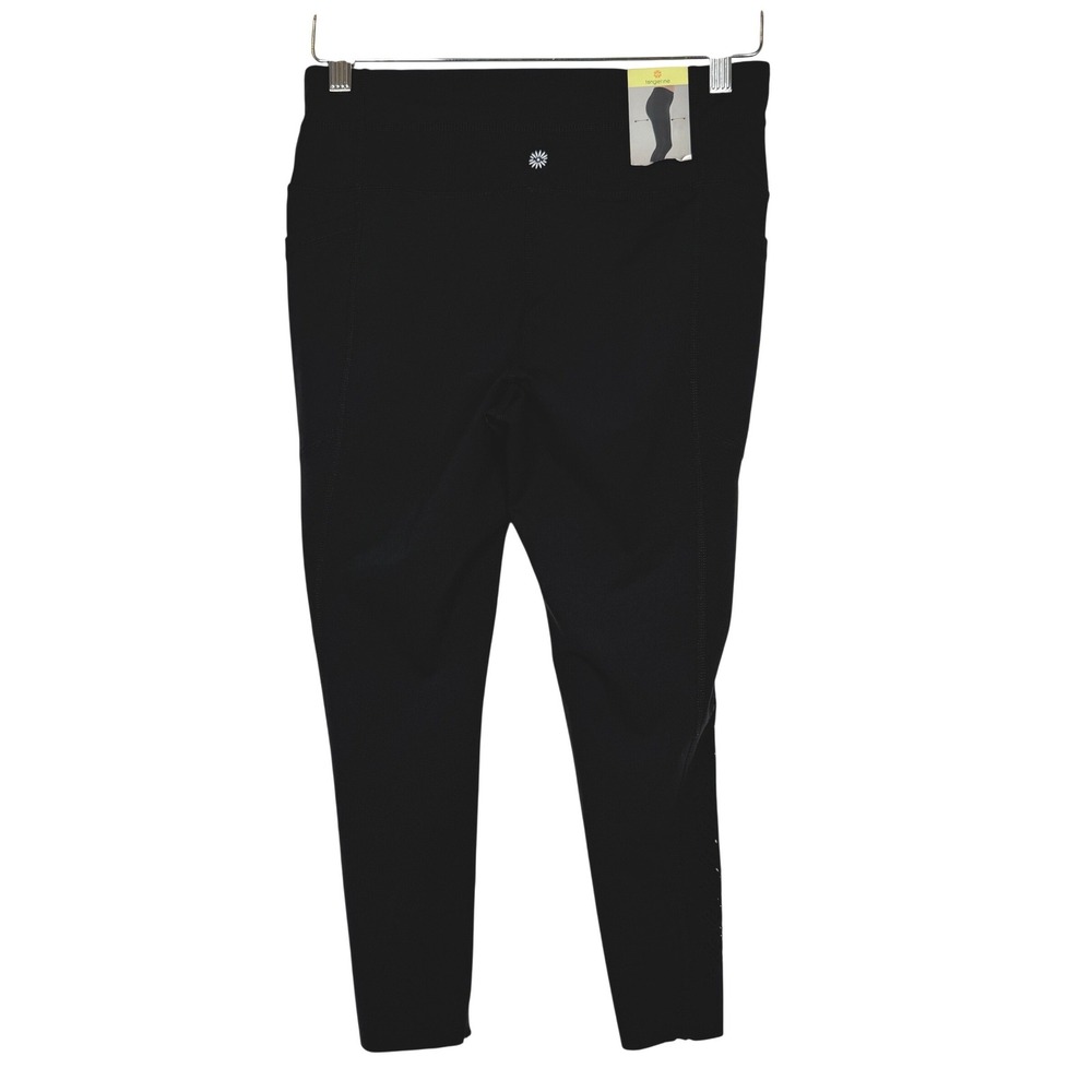 Tangerine Leggings Women‎ Medium Black Active Laser Cut Perforated Side Pockets